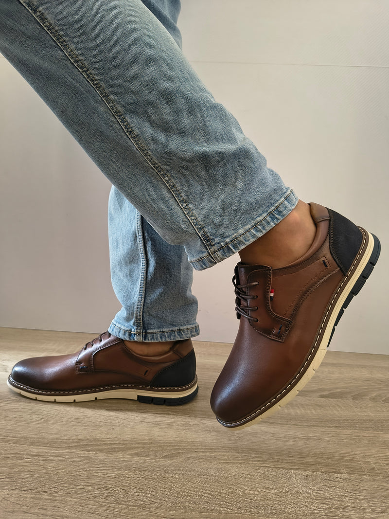 Pantofi Casual Bărbați Otter 80013D 02-N Maro - Piele Naturală - imagine 5