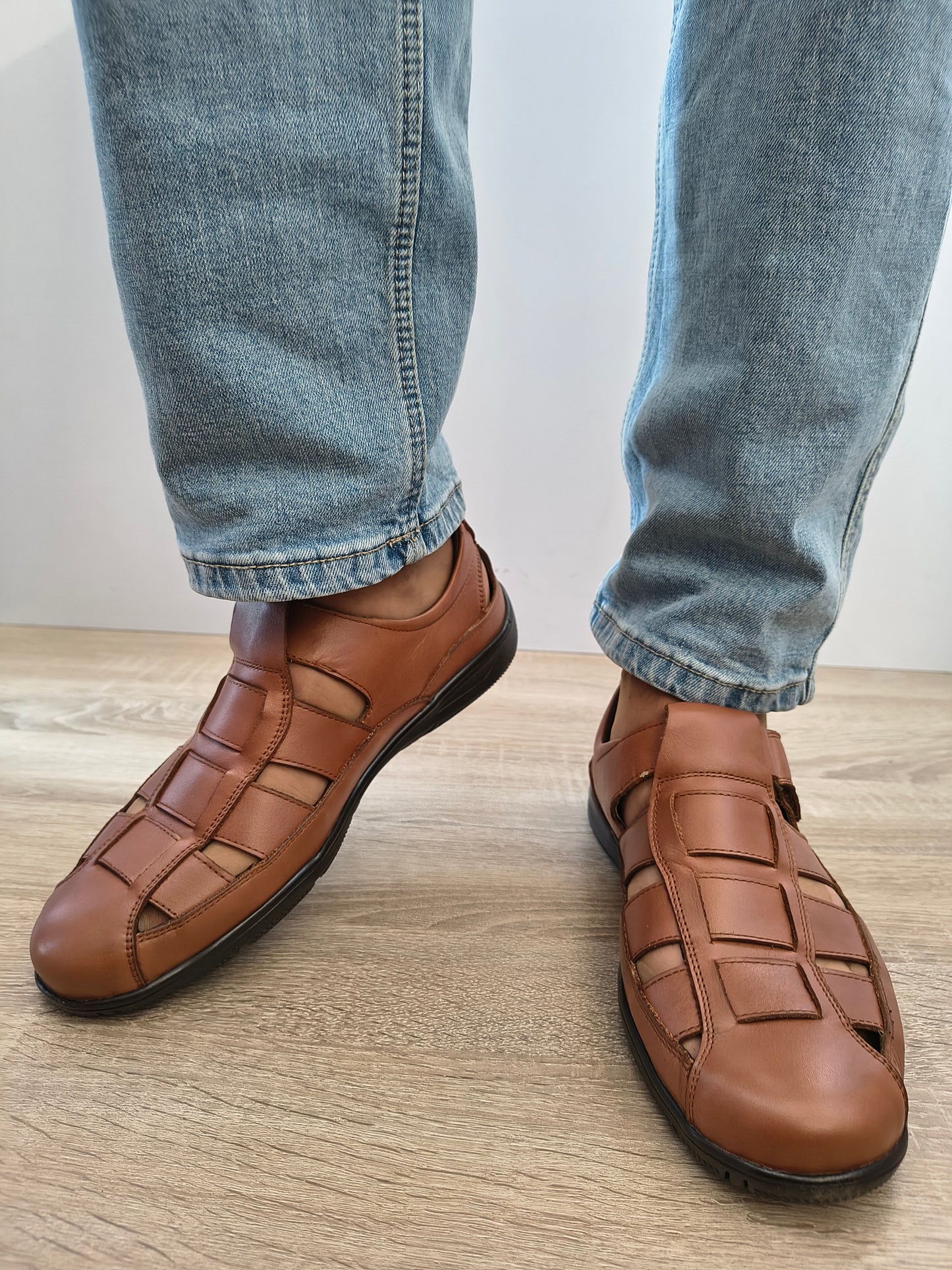 Pantofi Perforati Bărbați Otter OTA-18 02-N Maro Tobacco - Piele Naturală