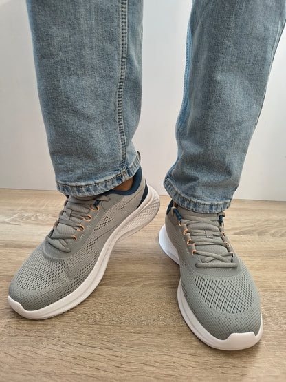 Pantofi Sport Bărbați Skechers 233184 Gybl Gri+navy - Textil