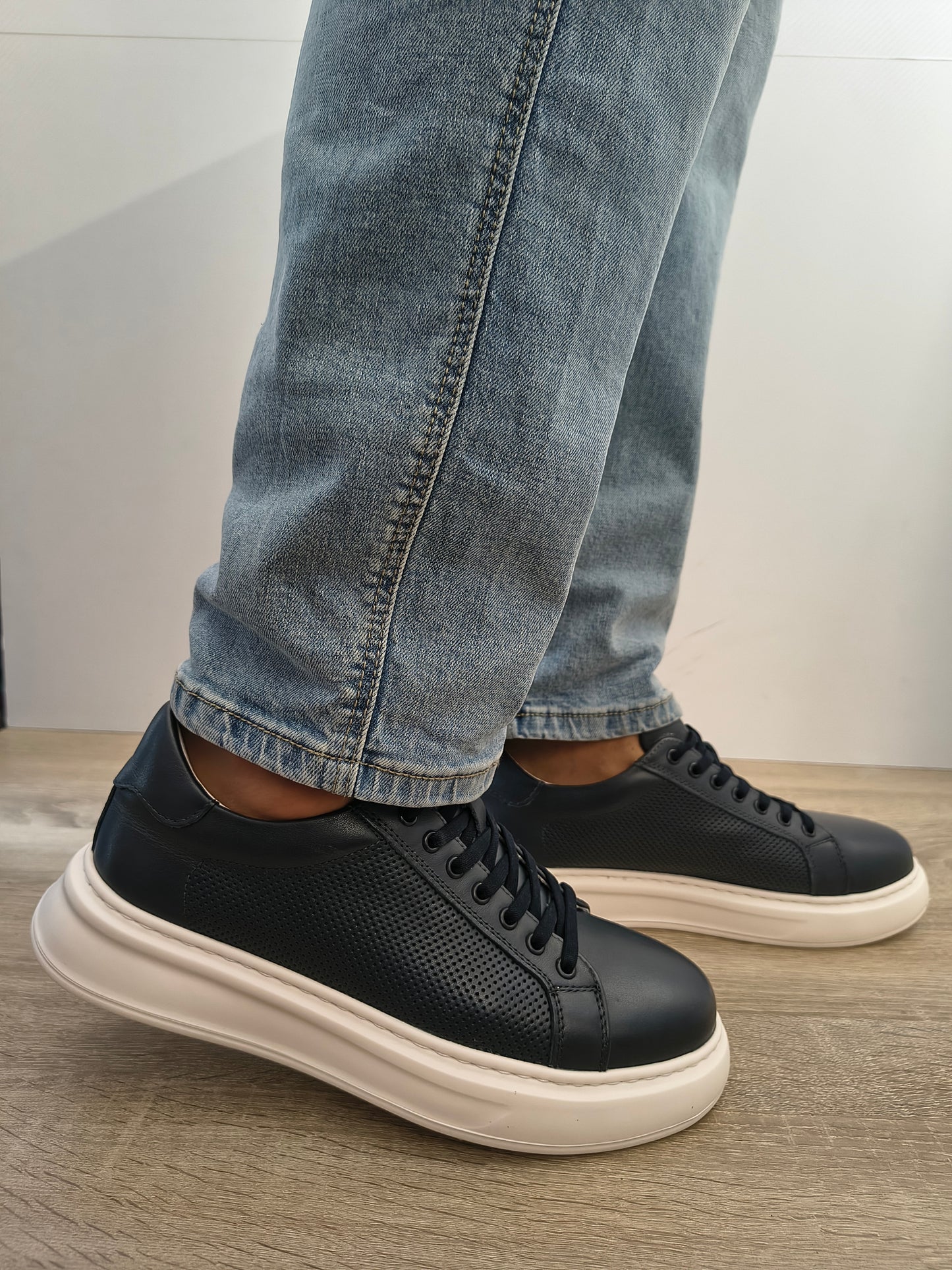 Pantofi Casual Bărbați Otter 640012B 42-N Bleumarin - Piele Naturală