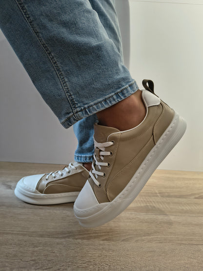 Pantofi Casual Bărbați Franco Gerardo 5310 Apricot - Piele Naturală