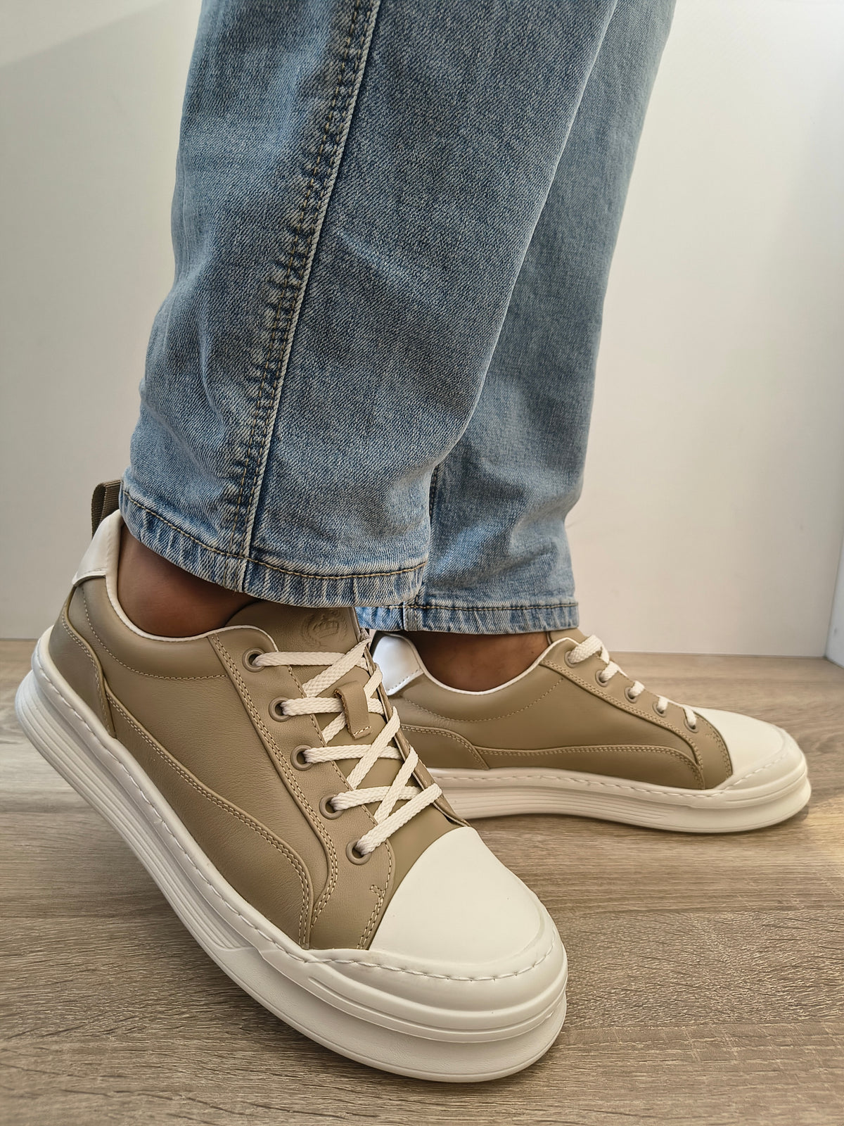 Pantofi Casual Bărbați Franco Gerardo 5310 Apricot - Piele Naturală - imagine 6