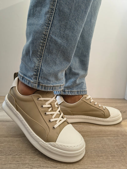 Pantofi Casual Bărbați Franco Gerardo 5310 Apricot - Piele Naturală
