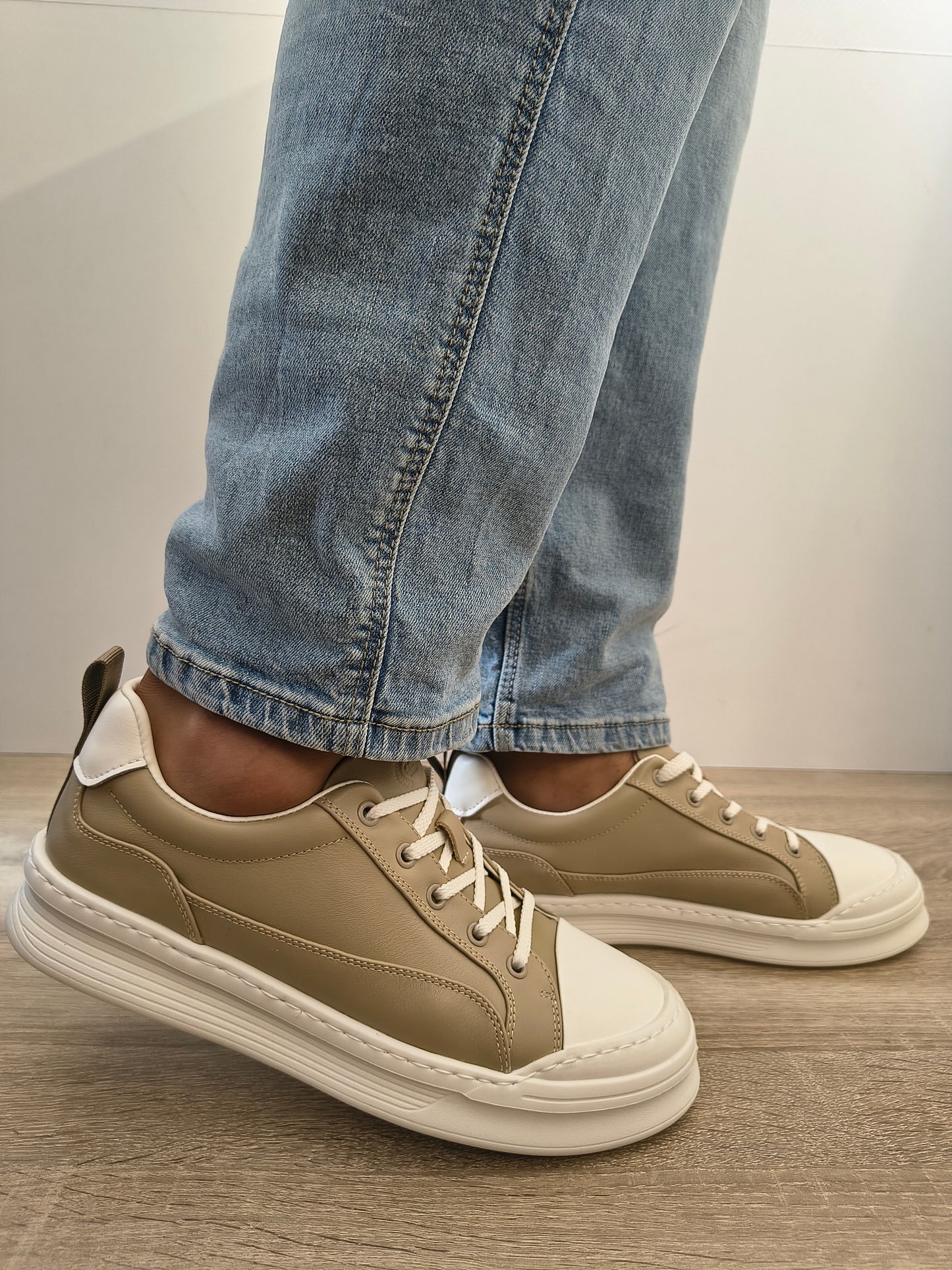 Pantofi Casual Bărbați Franco Gerardo 5310 Apricot - Piele Naturală