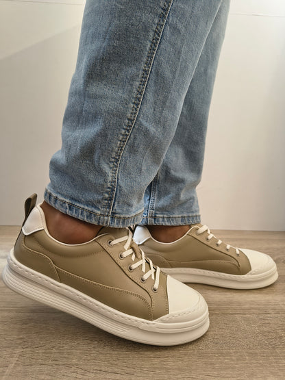 Pantofi Casual Bărbați Franco Gerardo 5310 Apricot - Piele Naturală