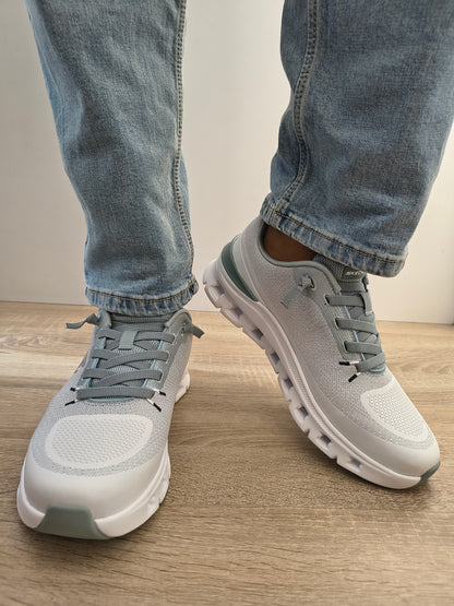 Pantofi Sport Bărbați Skechers 233132 Wlb Alb/gri - Textil