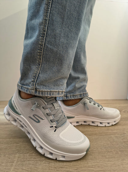 Pantofi Sport Bărbați Skechers 233132 Wlb Alb/gri - Textil