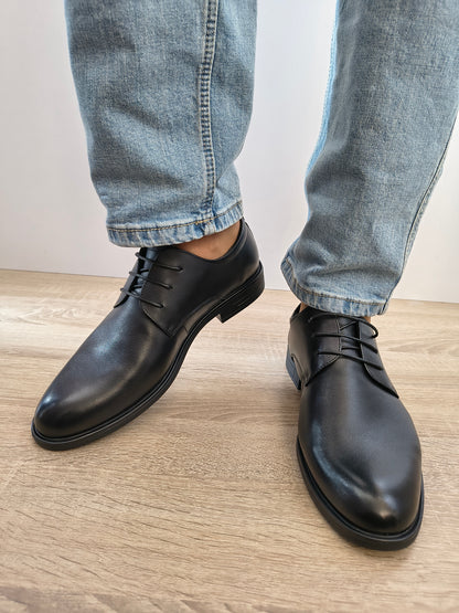 Pantofi Eleganti Bărbați Mels 85078 Negru - Piele Naturală