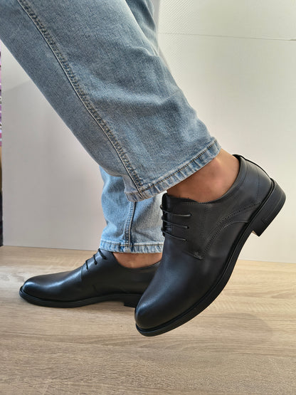 Pantofi Eleganti Bărbați Mels 85078 Negru - Piele Naturală