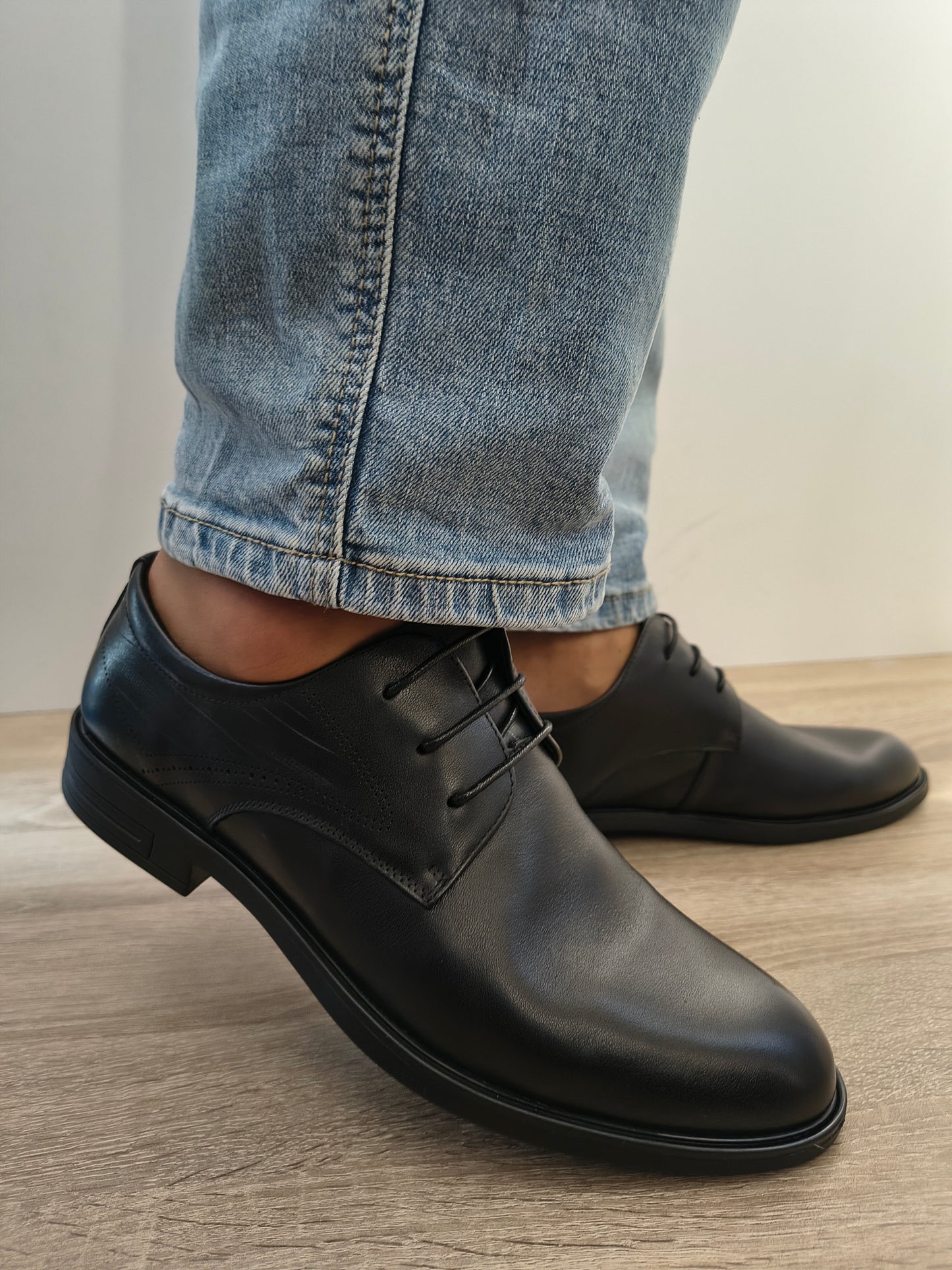 Pantofi Eleganti Bărbați Mels 85078 Negru - Piele Naturală
