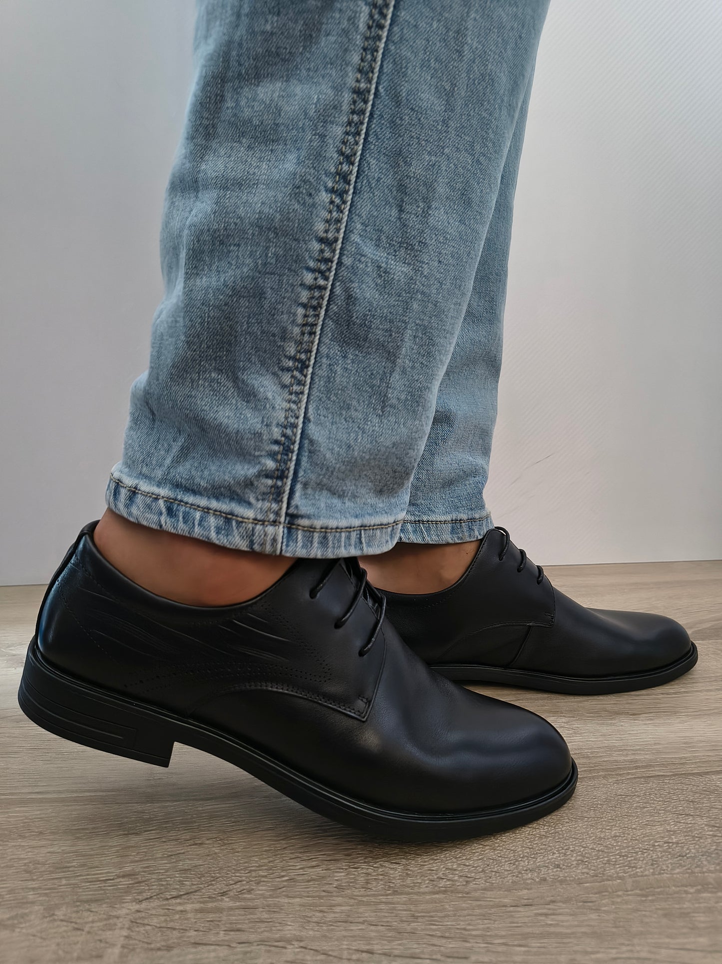 Pantofi Eleganti Bărbați Mels 85078 Negru - Piele Naturală
