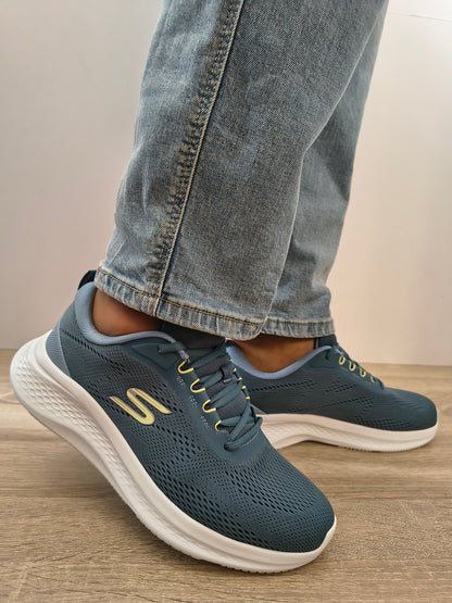 Pantofi Sport Bărbați Skechers 233184 Teal Albastru Turcoaz - Textil