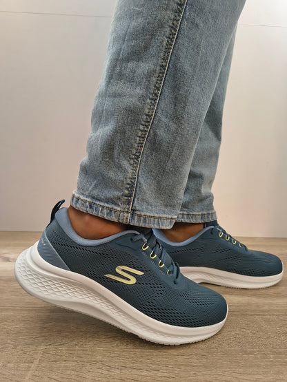 Pantofi Sport Bărbați Skechers 233184 Teal Albastru Turcoaz - Textil