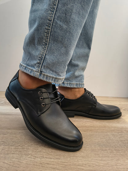 Pantofi Casual Bărbați Mels W27003 Negru - Piele Naturală