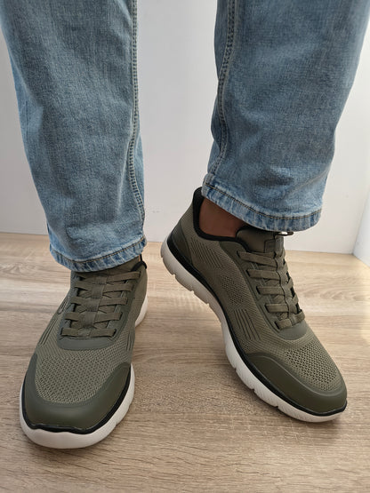 Pantofi Sport Bărbați Skechers 233047 Olbk Olive - Textil