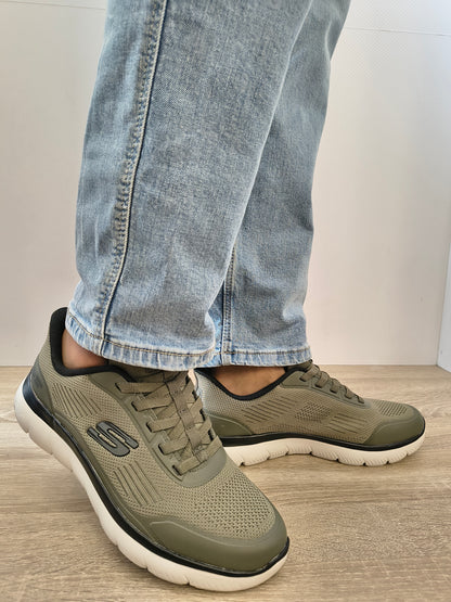 Pantofi Sport Bărbați Skechers 233047 Olbk Olive - Textil