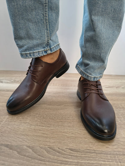 Pantofi Casual Bărbați Mels 98919 Maro - Piele Naturală