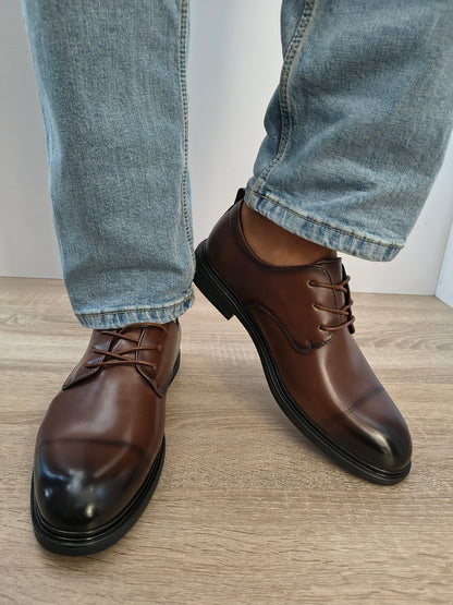 Pantofi Eleganti Bărbați Mels D17201 Maro - Piele Naturală