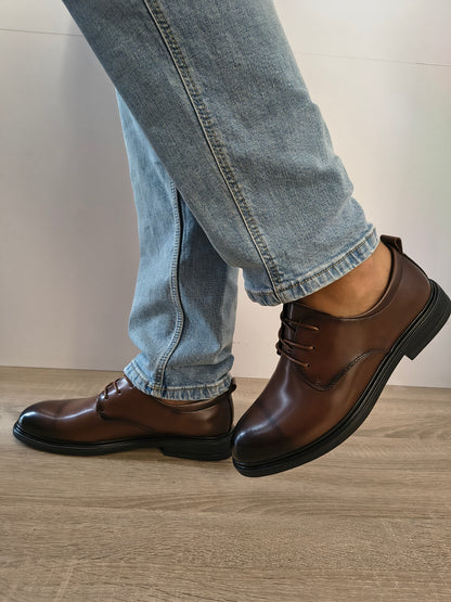 Pantofi Eleganti Bărbați Mels D17201 Maro - Piele Naturală
