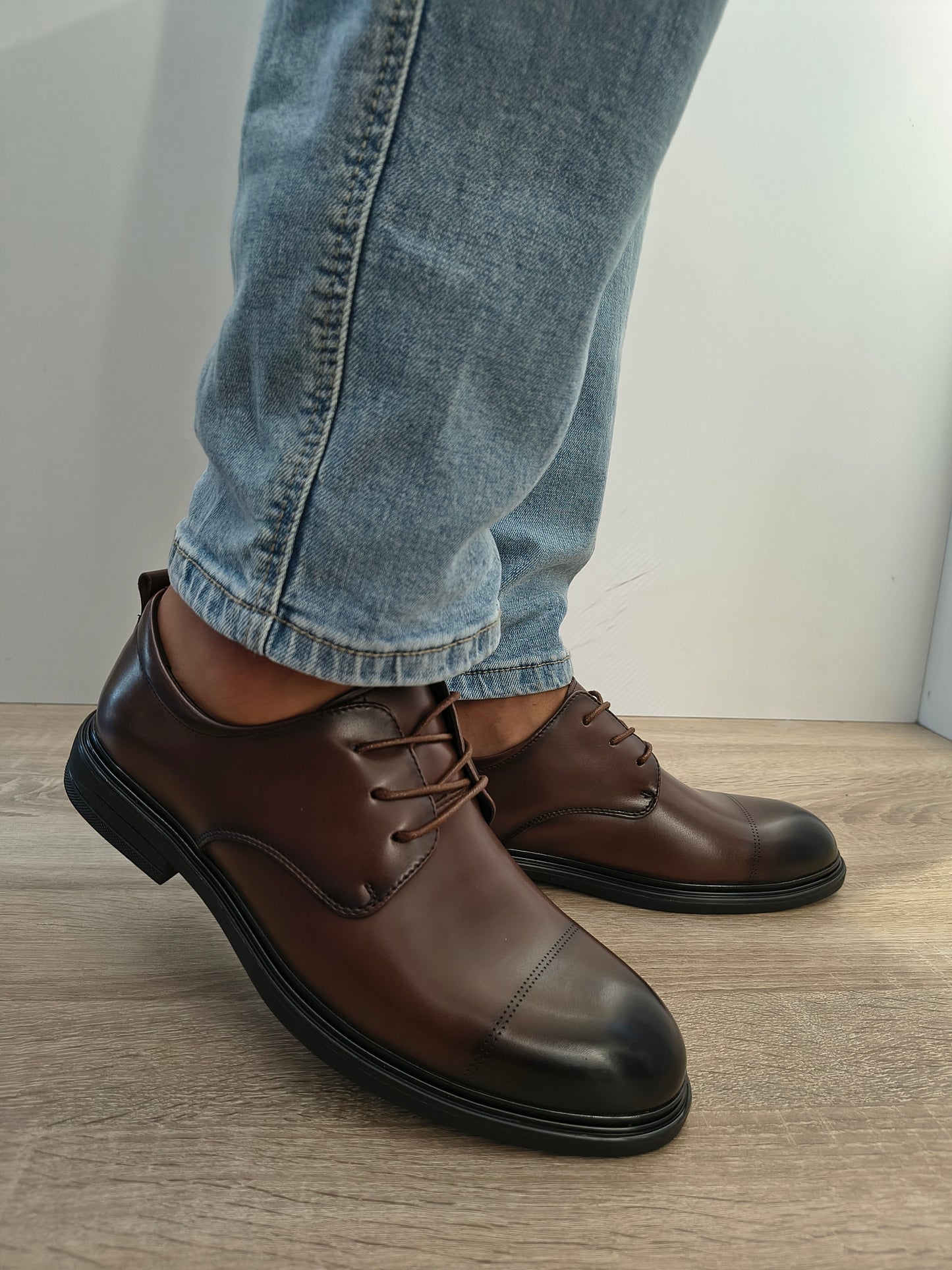 Pantofi Eleganti Bărbați Mels D17201 Maro - Piele Naturală