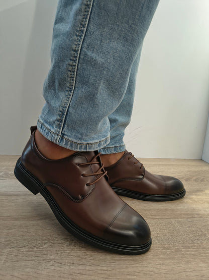 Pantofi Eleganti Bărbați Mels D17201 Maro - Piele Naturală