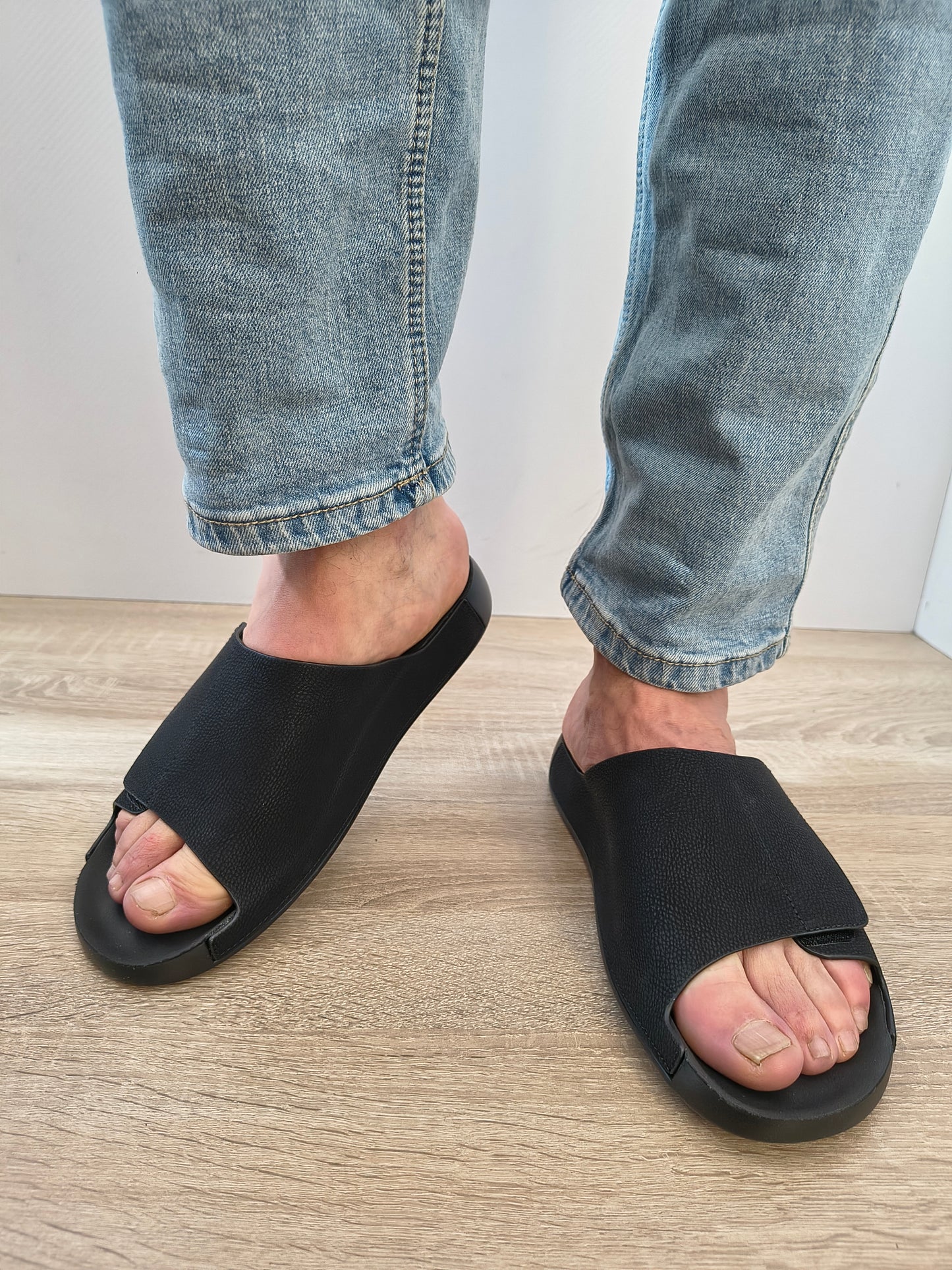 Saboti Bărbați Mels DY26105 Negru Nubuck - Piele Naturală Nubuck