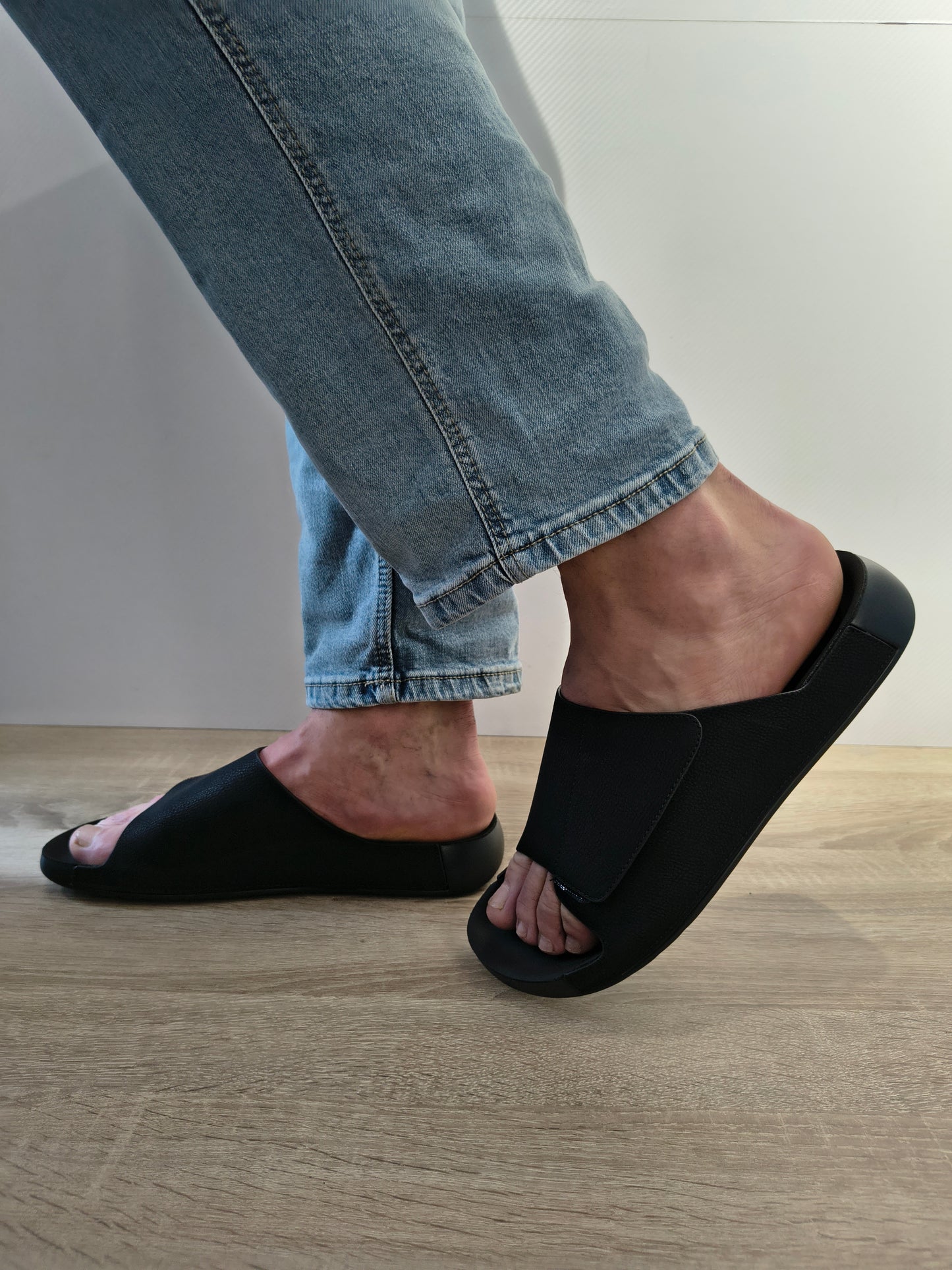 Saboti Bărbați Mels DY26105 Negru Nubuck - Piele Naturală Nubuck