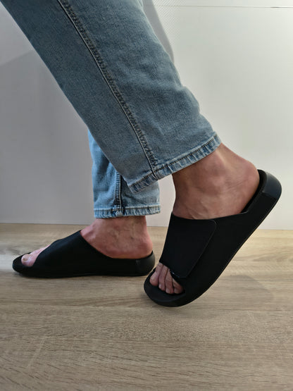 Saboti Bărbați Mels DY26105 Negru Nubuck - Piele Naturală Nubuck