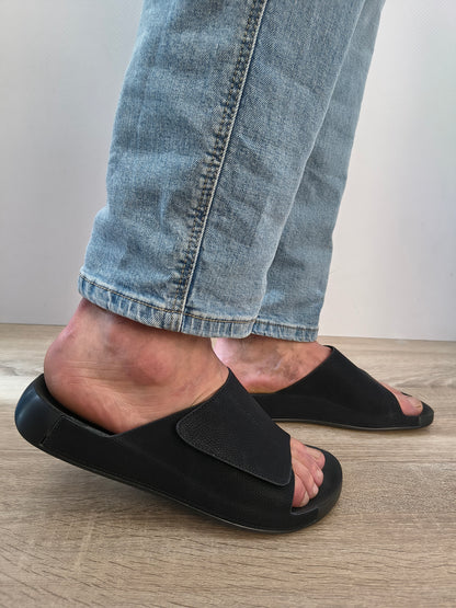 Saboti Bărbați Mels DY26105 Negru Nubuck - Piele Naturală Nubuck