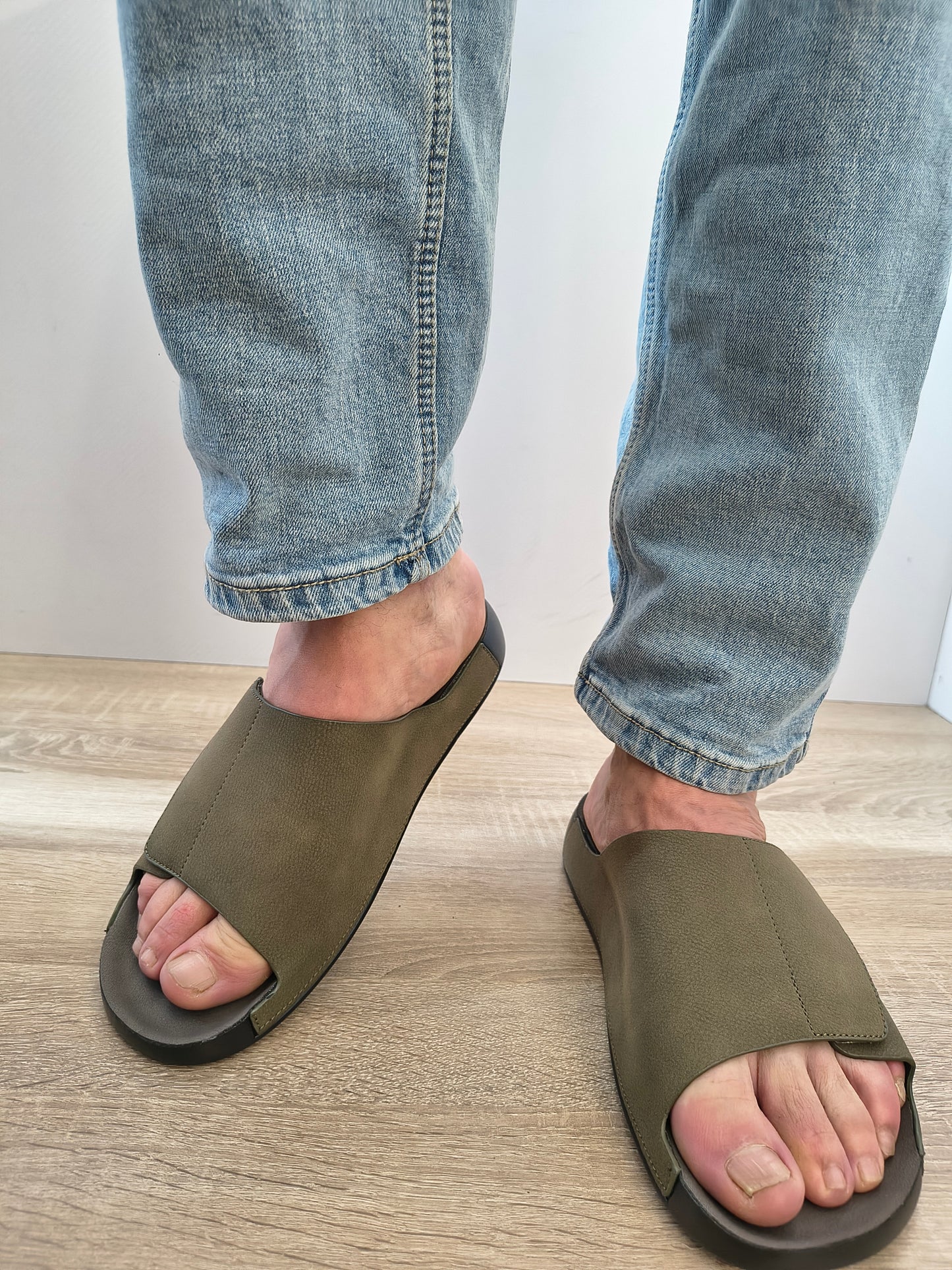 SABOTI BARBATI MELS DY26105 VERDE KAKI NUBUCK