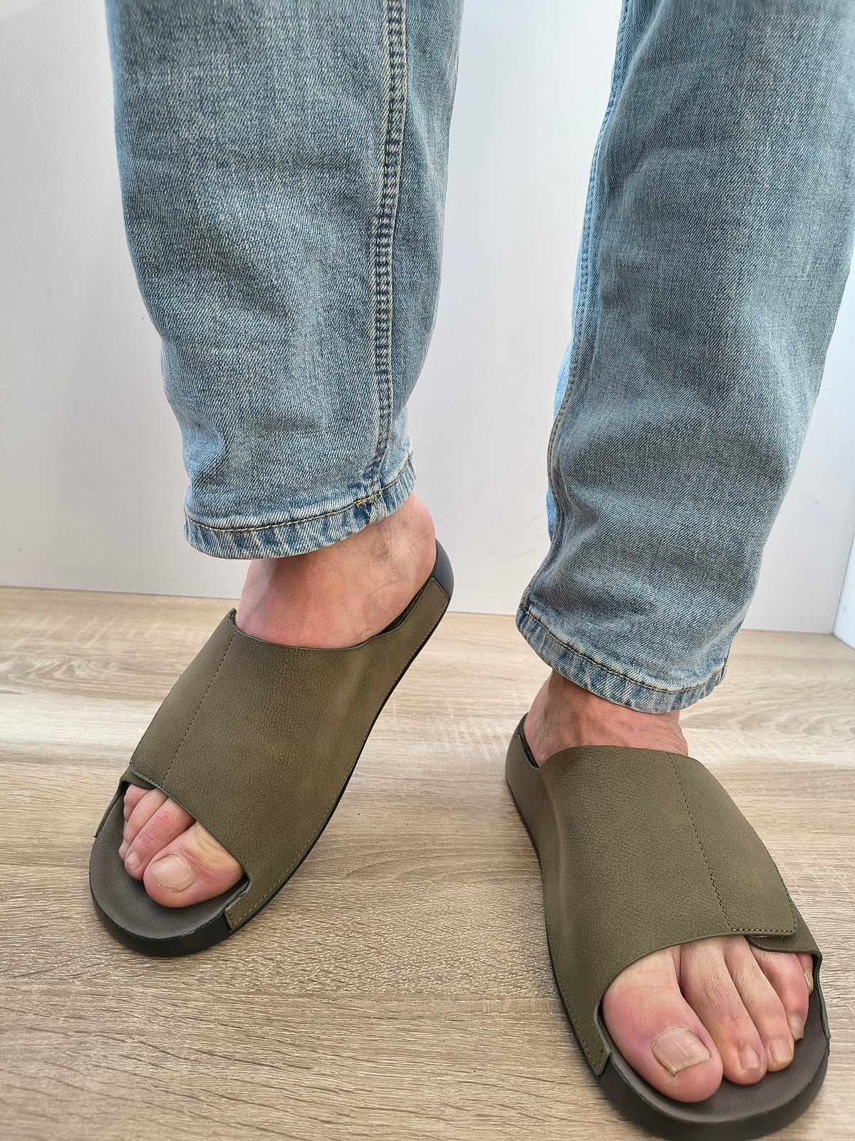 SABOTI BARBATI MELS DY26105 VERDE KAKI NUBUCK