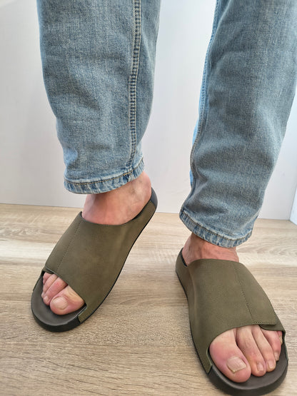 SABOTI BARBATI MELS DY26105 VERDE KAKI NUBUCK