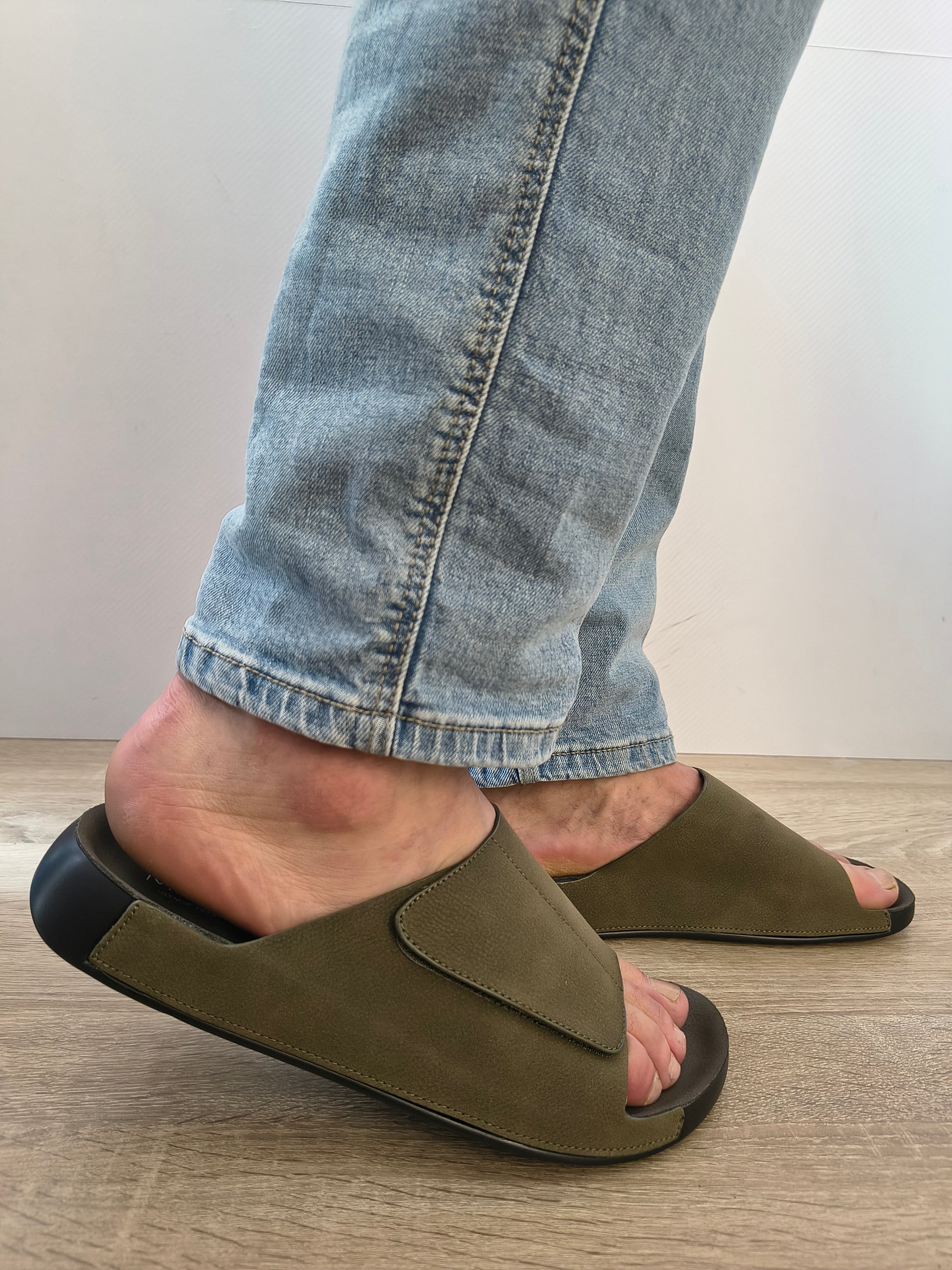 SABOTI BARBATI MELS DY26105 VERDE KAKI NUBUCK
