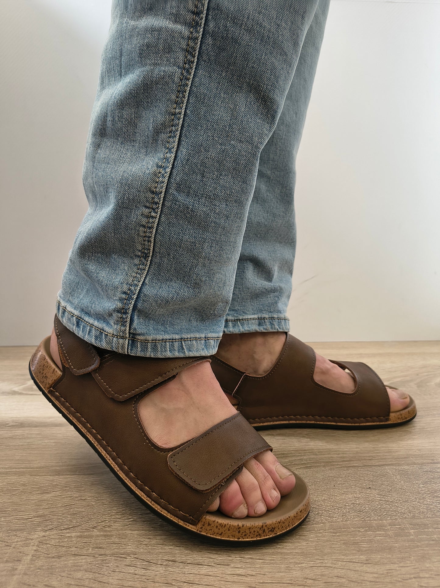 Sandale Casual Bărbați Otter 580020B 02-N Maro - Piele Naturală Nubuck