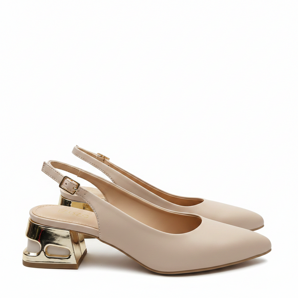 Sandale Elegante Damă Perlla 3753-5 Nude - Piele Naturală - imagine 2