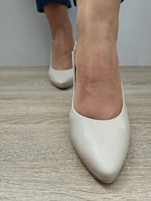 Sandale Elegante Damă Aga 1570 535 Bej Naturalna - Piele Naturală - imagine 5