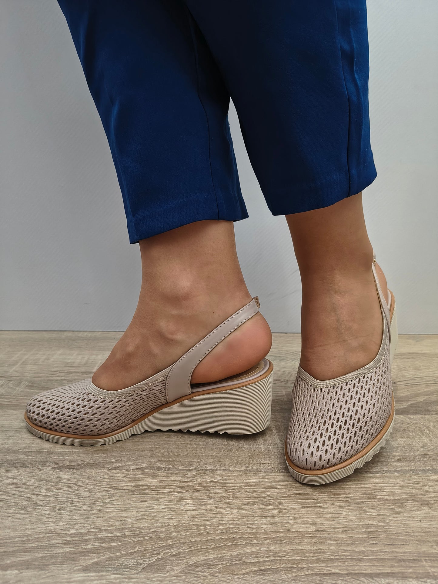 Sandale Casual Damă Aga 1930 3190 Nude Naturalna - Piele Naturală