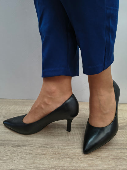 Pantofi Eleganti Damă Tamaris 22434-41 003 Negru - Piele Naturală