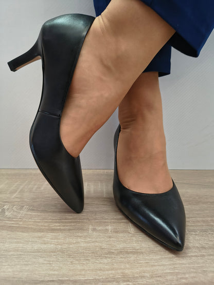 Pantofi Eleganti Damă Tamaris 22434-41 003 Negru - Piele Naturală