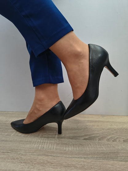Pantofi Eleganti Damă Tamaris 22434-41 003 Negru - Piele Naturală