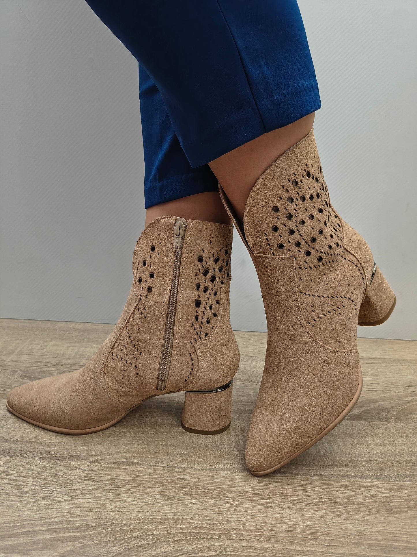 Cizme Primavara Elegante Damă Perlla 4295-3 127590 - Piele Naturală Întoarsă