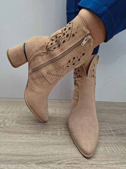 Cizme Primavara Elegante Damă Perlla 4295-3 127590 - Piele Naturală Întoarsă