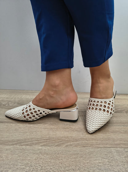 Saboti Eleganti Damă Karisma 80005B 03-S Bej - Piele Naturală