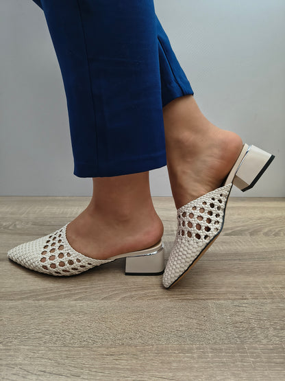 Saboti Eleganti Damă Karisma 80005B 03-S Bej - Piele Naturală