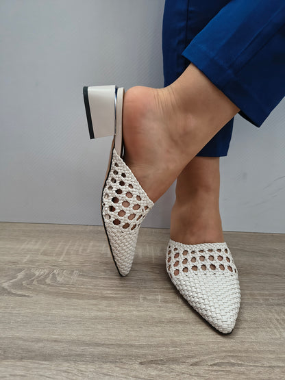 Saboti Eleganti Damă Karisma 80005B 03-S Bej - Piele Naturală