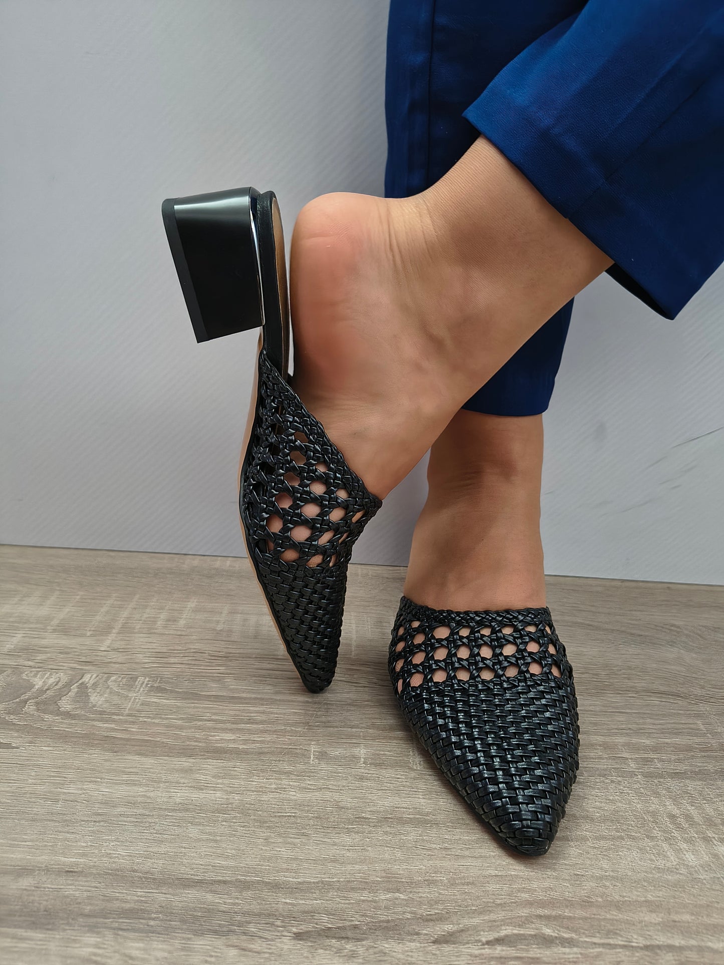 Saboti Eleganti Damă Karisma 80005A 01-S Negru - Piele Naturală