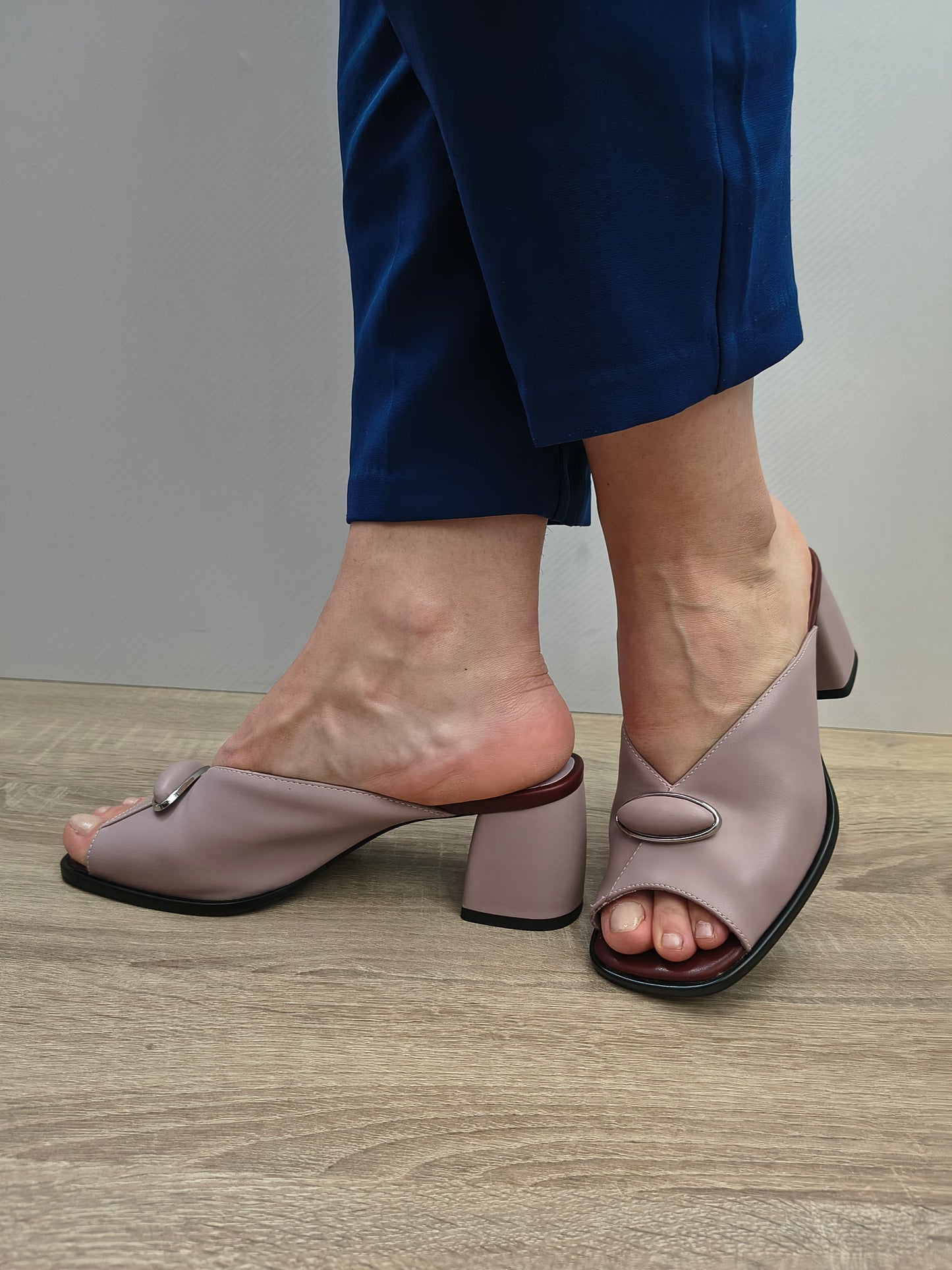 Saboti Eleganti Damă Karisma 80007B 53-N Purple - Piele Naturală