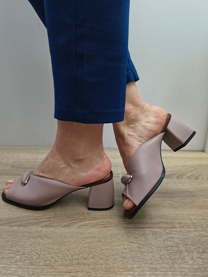 Saboti Eleganti Damă Karisma 80007B 53-N Purple - Piele Naturală
