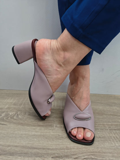 Saboti Eleganti Damă Karisma 80007B 53-N Purple - Piele Naturală