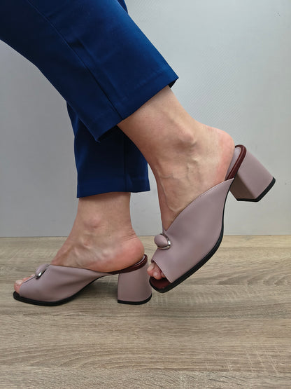 Saboti Eleganti Damă Karisma 80007B 53-N Purple - Piele Naturală